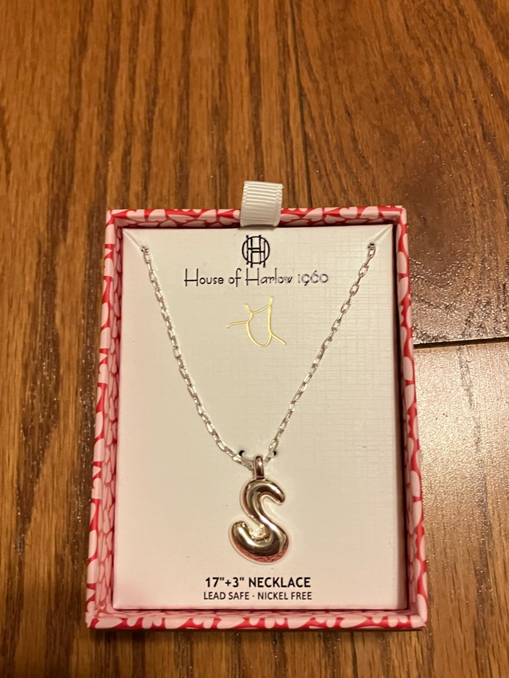 House of Harlow 1960 Silver 'S' Pendant Chain Necklace